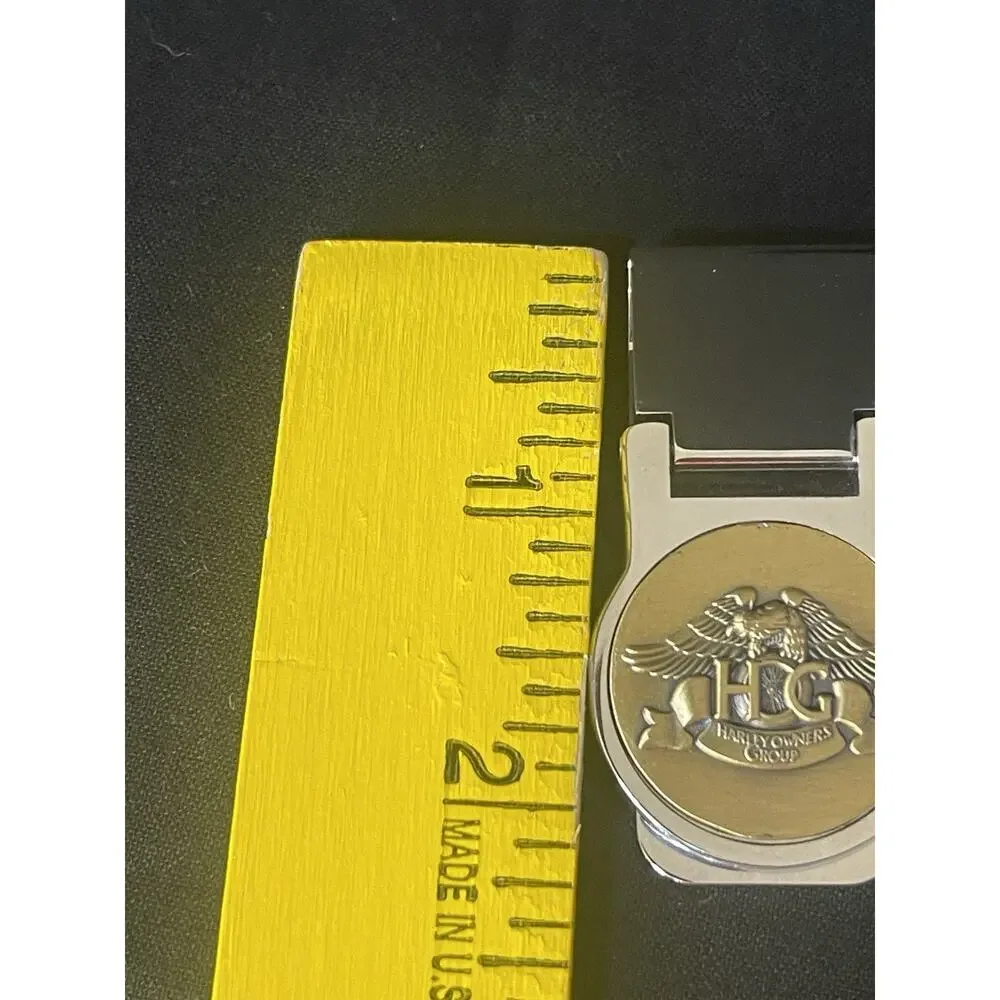 Harley Davidson Harley Owners Group Money Clip Brass Silver-tone